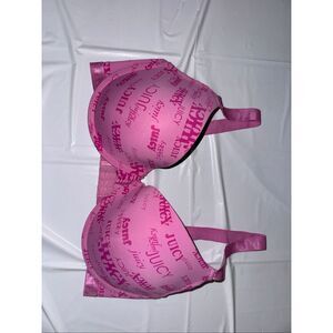 Juicy Couture Pink Push Up Bra Size 36D